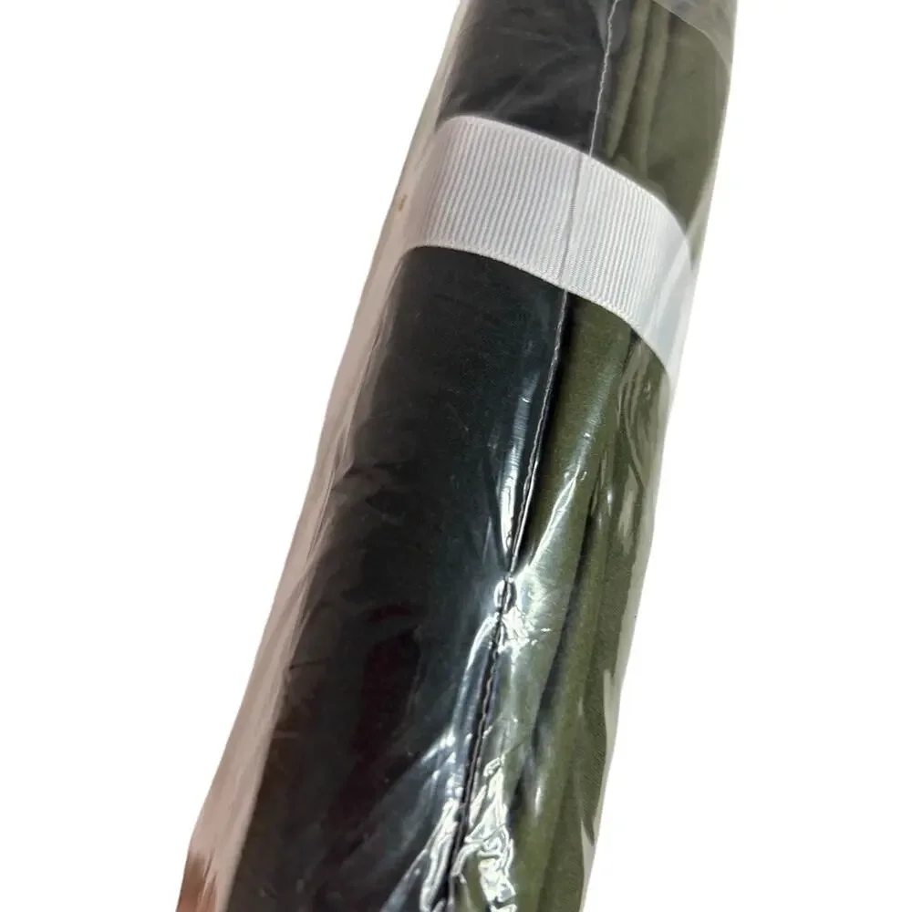 Eddie Bauer Twin Duvet Set Dark Olive Green Black Skyline Stripe